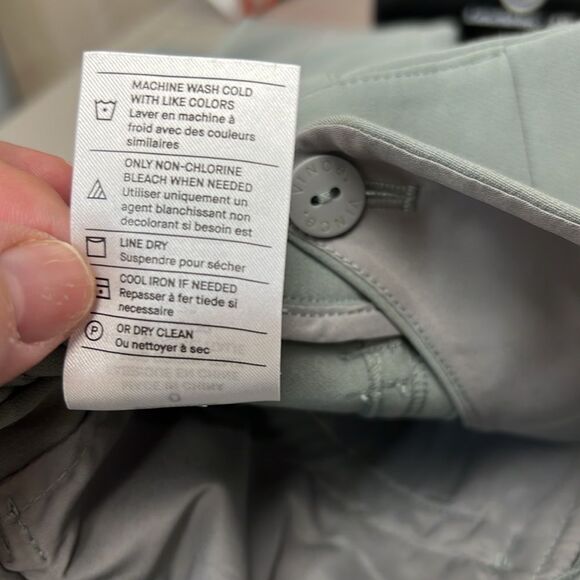 Vince Sage Green mid-rise slim-fit dress pants size 0 NWT - Picture 10 of 11